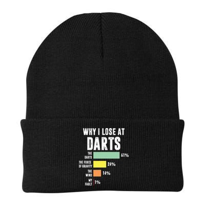 Why I Lose At Darts Funny Darts Player Knit Cap Winter Beanie