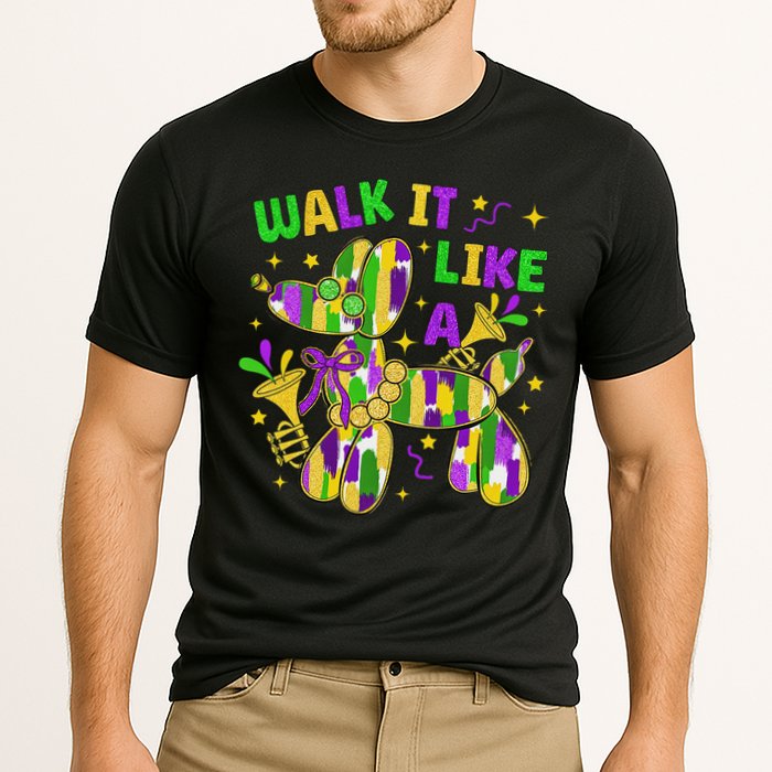 Walk It Like A Dog Happy Mardi Gras New Orleans Fat Tuesday Cooling Performance Crew T-Shirt