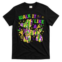 Walk It Like A Dog Happy Mardi Gras New Orleans Fat Tuesday T-Shirt