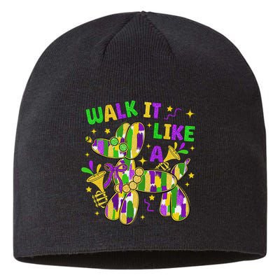 Walk It Like A Dog Happy Mardi Gras New Orleans Fat Tuesday Sustainable Beanie