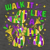Walk It Like A Dog Happy Mardi Gras New Orleans Fat Tuesday Vector Backpack