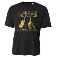 Whiskey I Like Bourbon and Golf and Maybe 3 People Cooling Performance Crew T-Shirt