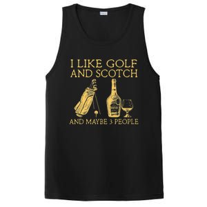 Whiskey I Like Bourbon and Golf and Maybe 3 People PosiCharge Competitor Tank