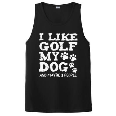 Whiskey I Like Bourbon and Golf and Maybe 3 People PosiCharge Competitor Tank