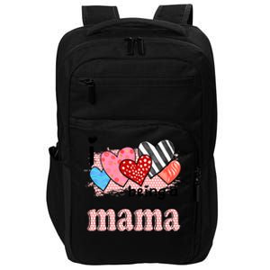 Wo I Love Being A Mama Cute Hearts Mama Gift Impact Tech Backpack