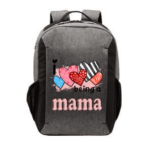 Wo I Love Being A Mama Cute Hearts Mama Gift Vector Backpack