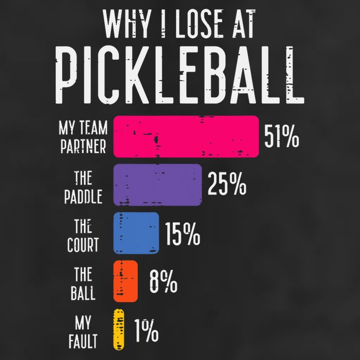 Why I Lose At Pickleball Funny Pickle Ball Women Men Kids 7 Panel Mesh Trucker Snapback Hat