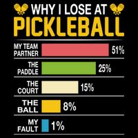 Why I Lose At Pickleball Funny Losing Game Sports Graphic Gift Drawstring Bag
