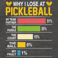 Why I Lose At Pickleball Funny Losing Game Sports Graphic Gift Vector Backpack