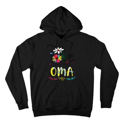 Wo I Love Being Called Oma Sunflower Mothers Day Gift Hoodie