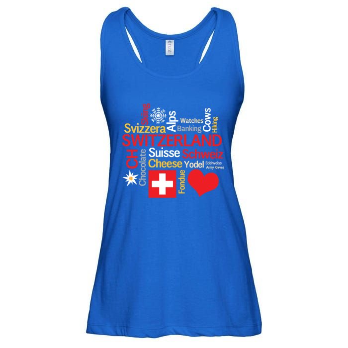 Why I Love Switzerland Cute Gift Ladies Essential Flowy Tank