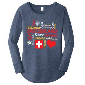 Why I Love Switzerland Cute Gift Women's Perfect Tri Tunic Long Sleeve Shirt