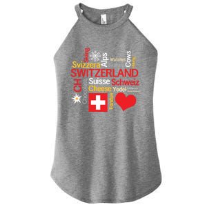 Why I Love Switzerland Cute Gift Women's Perfect Tri Rocker Tank