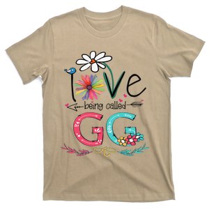 Womens I Love Being Called Gg Sunflower Mother's Day T-Shirt