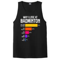 Why I Lose At Badminton Funny Excuses Shuttlecock Birdie PosiCharge Competitor Tank