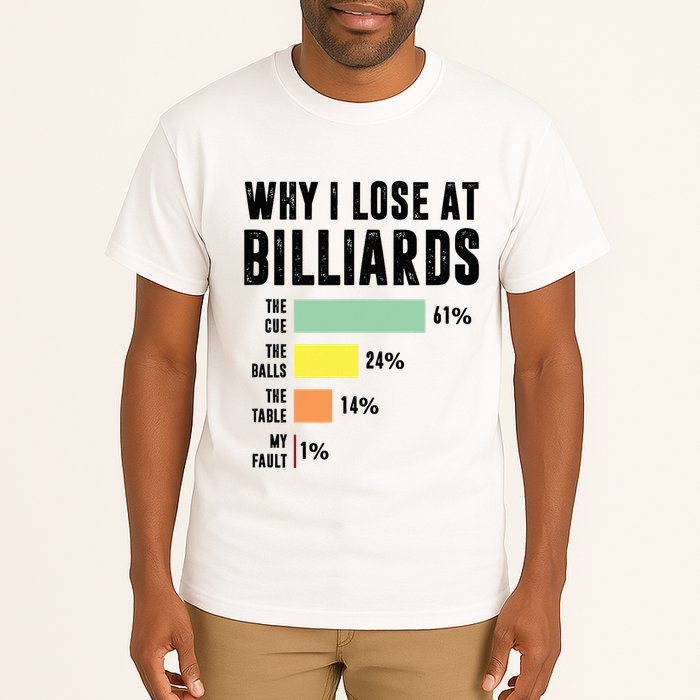 Why I Lose At Billiards Billiards Player Tall T-Shirt