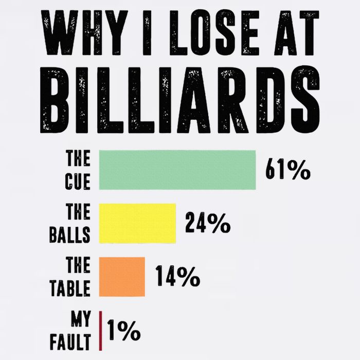 Why I Lose At Billiards Billiards Player Tall T-Shirt