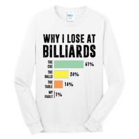 Why I Lose At Billiards Billiards Player Tall Long Sleeve T-Shirt