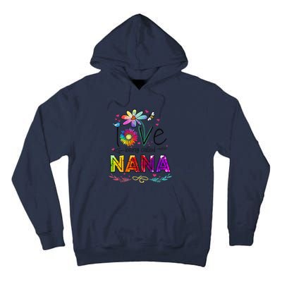 Womens I Love Being Called Nana Daisy Flower Cute Mother's Day Tall Hoodie