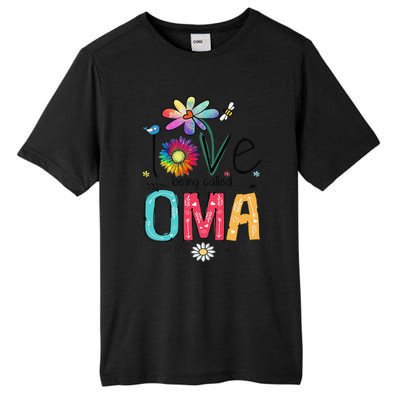 Womens I Love Being Called Oma Daisy Flower Cute Mother's Day Tall Fusion ChromaSoft Performance T-Shirt