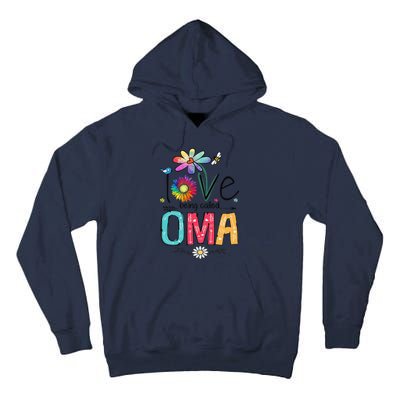 Womens I Love Being Called Oma Daisy Flower Cute Mother's Day Tall Hoodie