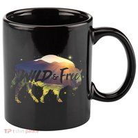 Wild And Free 11oz C Handle Ceramic Mug