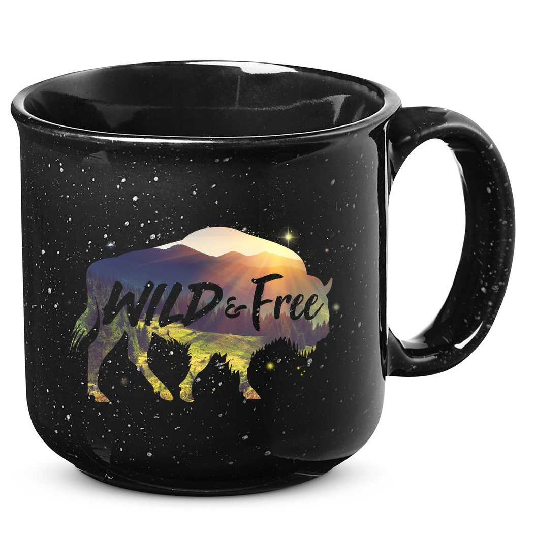 Wild And Free 15oz Campfire Ceramic Mug