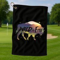 Wild And Free Golf Towel