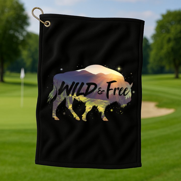 Wild And Free Golf Towel