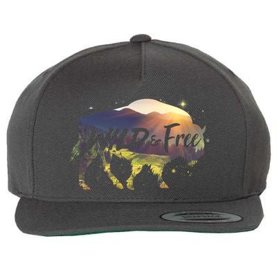 Wild And Free Wool Snapback Cap