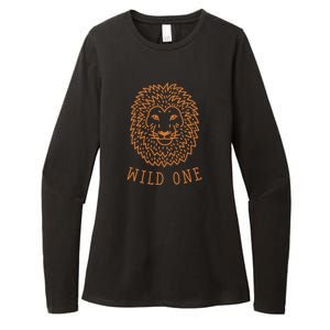 Wild One Lion Womens CVC Long Sleeve Shirt