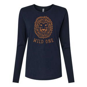 Wild One Lion Womens Cotton Relaxed Long Sleeve T-Shirt