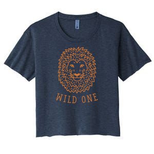 Wild One Lion Women's Crop Top Tee