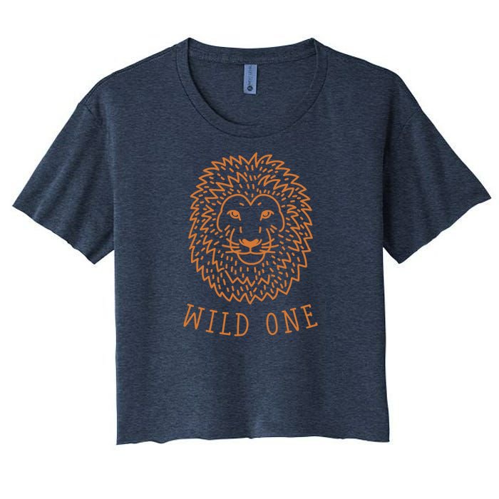 Wild One Lion Women's Crop Top Tee