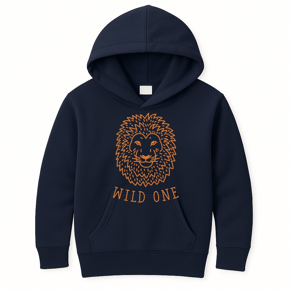 Wild One Lion Kids Hoodie
