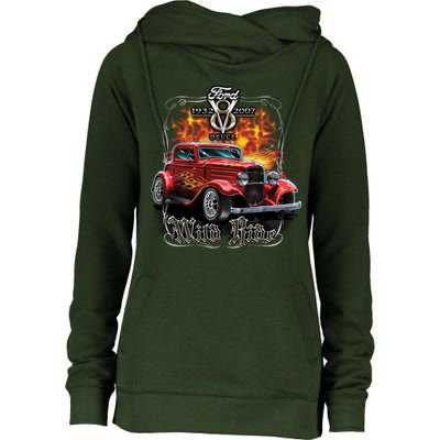 Wild Ride Ford Womens Funnel Neck Pullover Hood