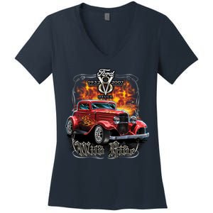 Wild Ride Ford Women's V-Neck T-Shirt