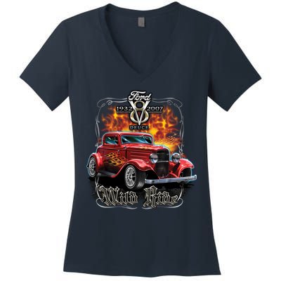 Wild Ride Ford Women's V-Neck T-Shirt