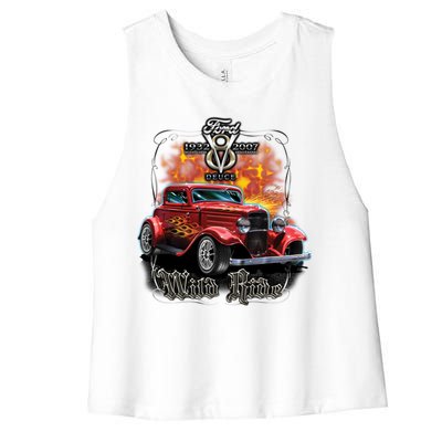 Wild Ride Ford Women's Racerback Cropped Tank