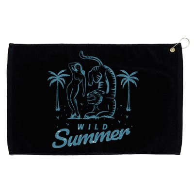 Wild Summer Grommeted Golf Towel