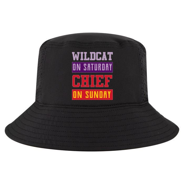 Wildcat On Saturday Chief On Sunday Cool Comfort Performance Bucket Hat