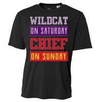 Wildcat On Saturday Chief On Sunday Cooling Performance Crew T-Shirt