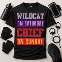 Wildcat On Saturday Chief On Sunday Cooling Performance Crew T-Shirt