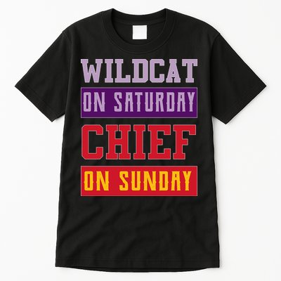 Wildcat On Saturday Chief On Sunday Tall T-Shirt
