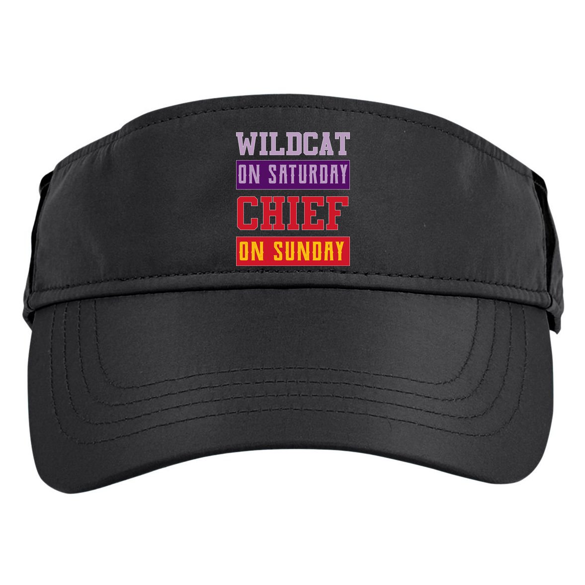 Wildcat On Saturday Chief On Sunday Adult Drive Performance Visor