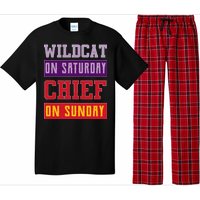 Wildcat On Saturday Chief On Sunday Pajama Set