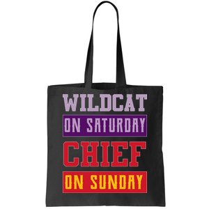 Wildcat On Saturday Chief On Sunday Tote Bag