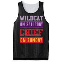 Wildcat On Saturday Chief On Sunday Mesh Reversible Basketball Jersey Tank