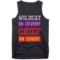 Wildcat On Saturday Chief On Sunday Tank Top