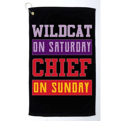 Wildcat On Saturday Chief On Sunday Golf Towel